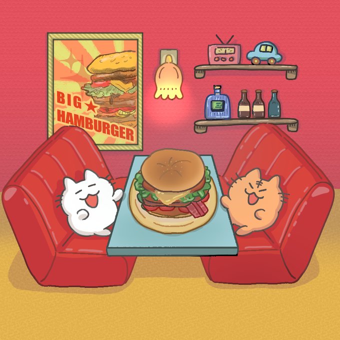 ハンバーガー のtwitterイラスト作品 人気順