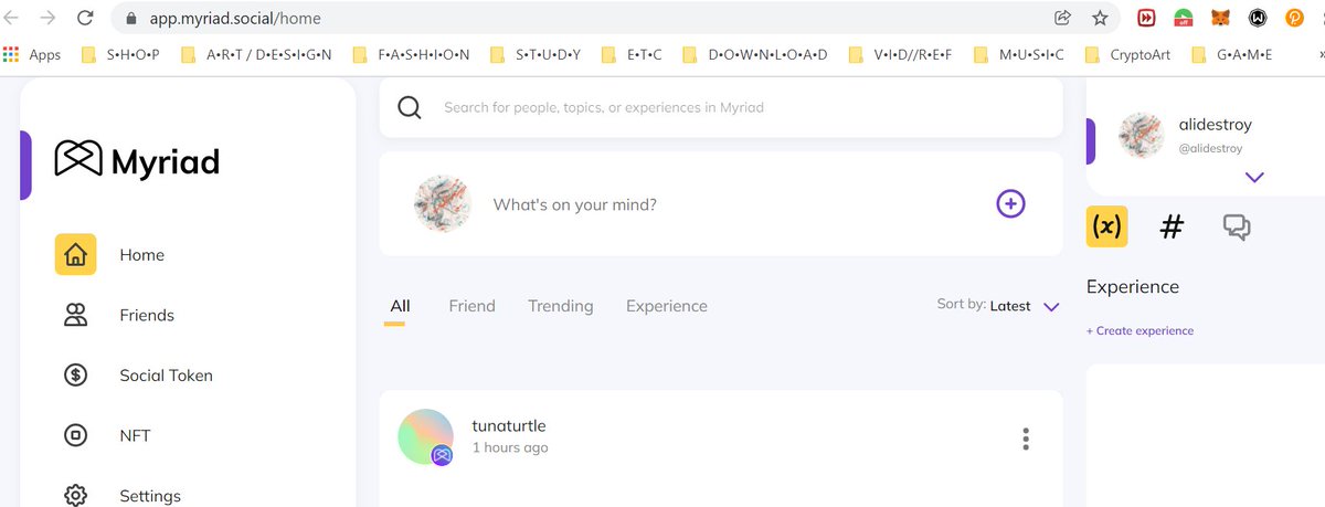 alidestroy's tweet image. GM!
Is anyone on @myriad_social ? Let's get connected!