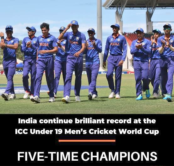 Gujjjar69's tweet photo. Congratulations Team India 🇮🇳
#U19CWC Champion 🏆🥇 
#ICCUnder19WorldCup https://t.co/7ClgMH9Uzi