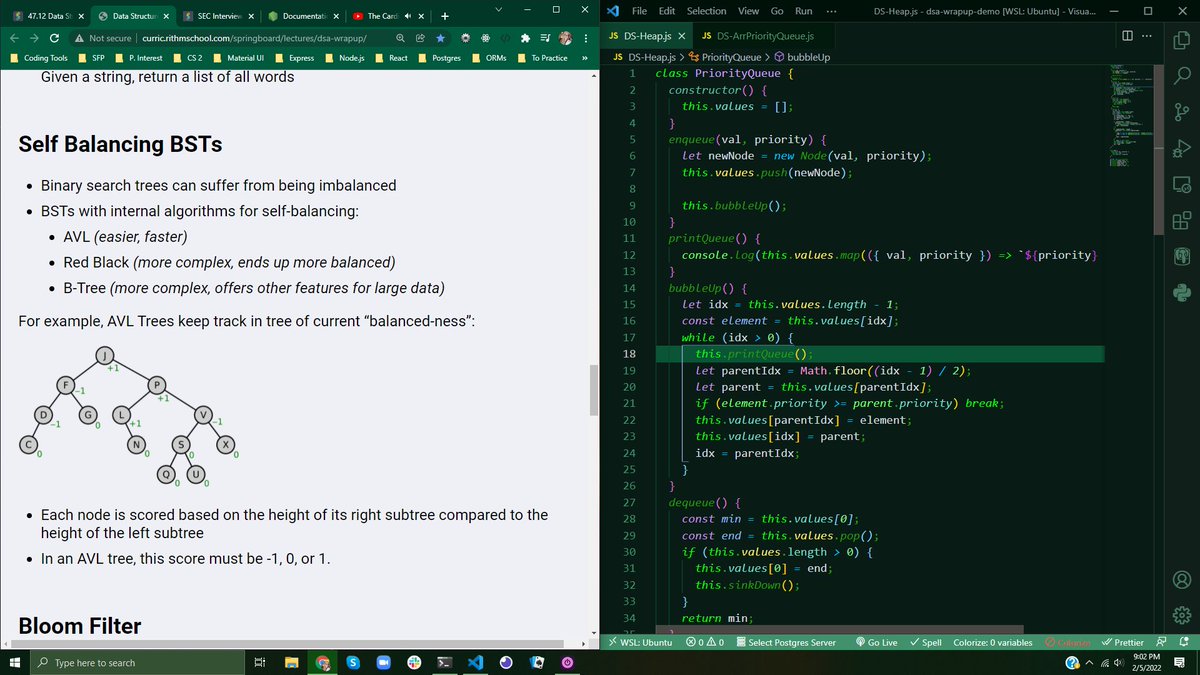 MakeItBreaux's tweet photo. [40/100] Finished up the last of the DSA modules! Two more modules and a second capstone project and I am FINISHED with the software engineering career track. I am so excited!!
#datastructures #algorithms https://t.co/IjsZg4EbnB