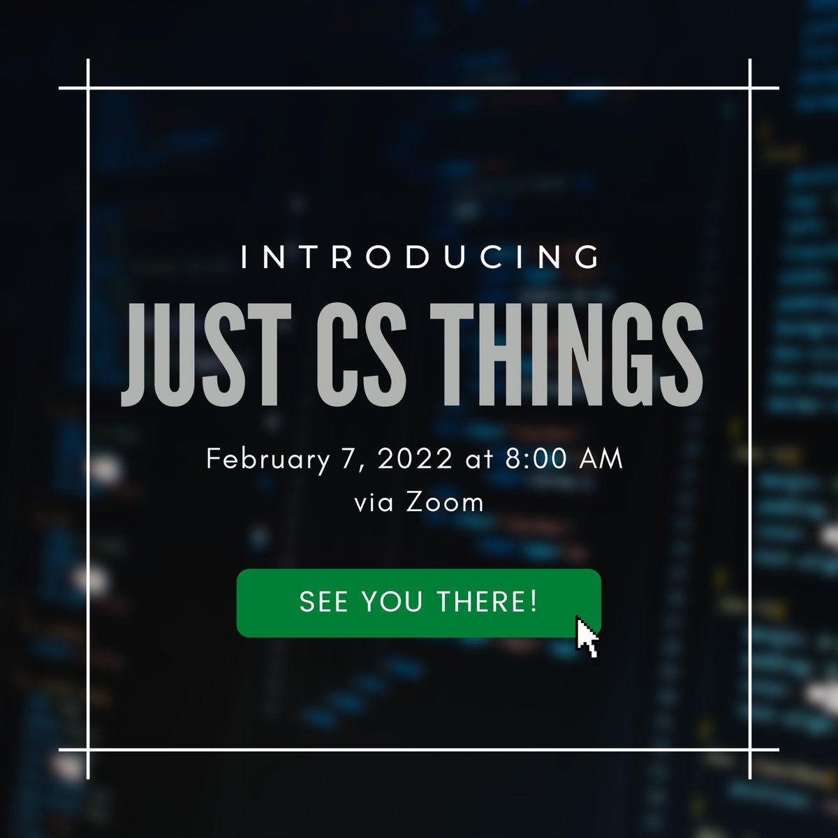 CSS_USeP's tweet image. Have you discovered something while you&apos;re taking computer science? I-SHARE MO NA YAN! 

We are introducing JUST CS THINGS, where we can learn from each other&apos;s experiences by sharing our thoughts and discoveries related to this program. 

Join now! Tomorrow at 8:00 AM via Zoom.