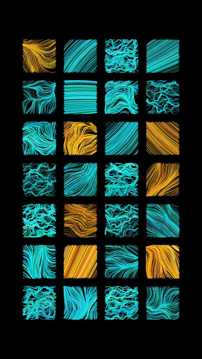 CodeSXT's tweet image. Unos resultados de un algoritmo generativo que armé en la tarde usando @p5xjs ❤️

#generativeart #flowfields
