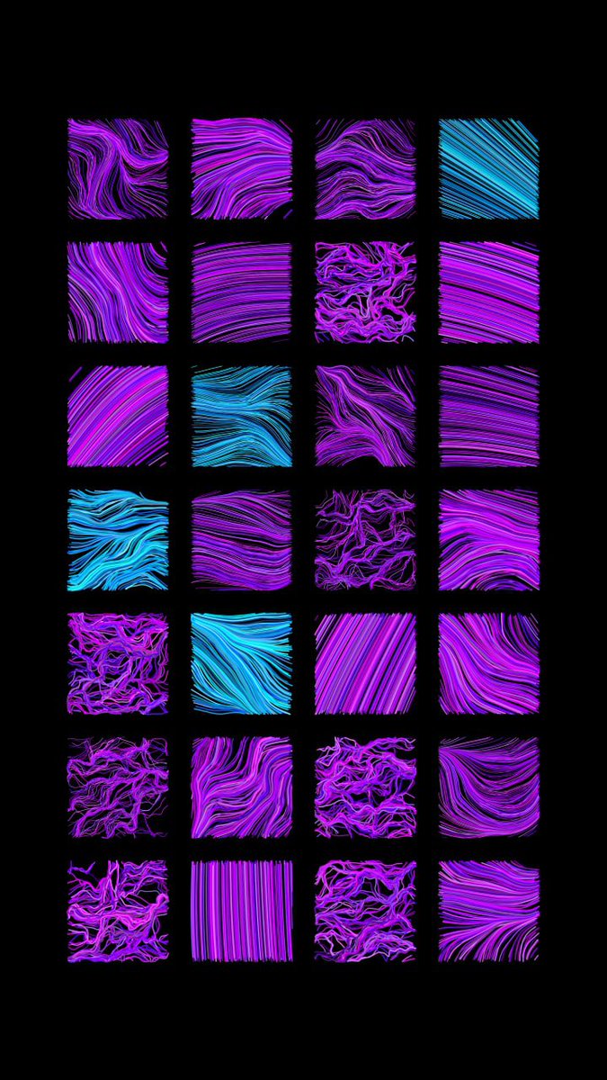 CodeSXT's tweet image. Unos resultados de un algoritmo generativo que armé en la tarde usando @p5xjs ❤️

#generativeart #flowfields