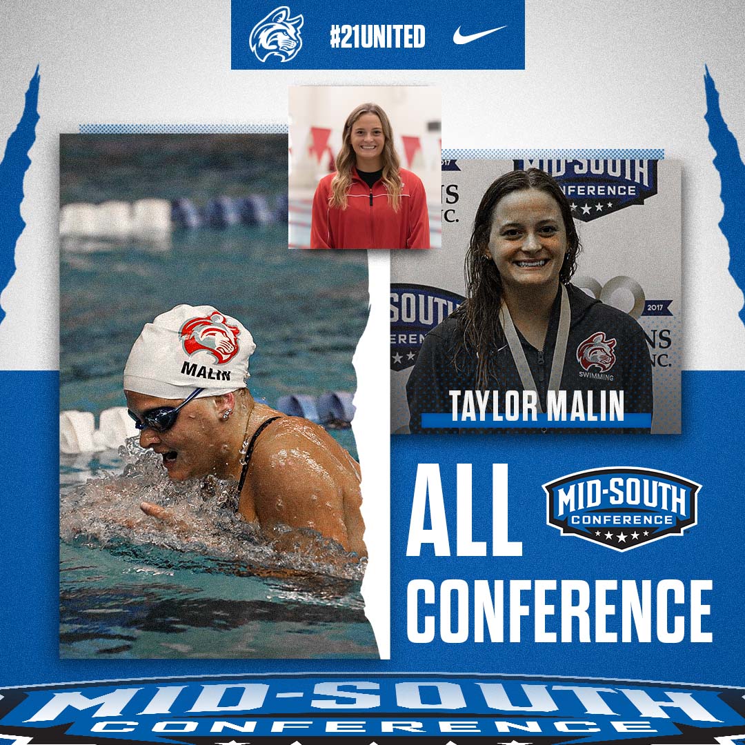 Congratulations Taylor Malin on earning 3rd Team Mid-South in the 200-yard butterfly!