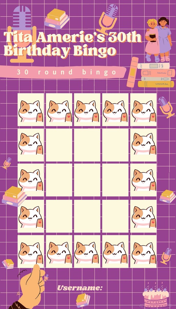 absgiveaways's tweet photo. #AMERIEthirty Birthday Bingo

Pattern: (nasa picture po ang pattern)
Prize: 1 Mpress Book (Choice of EBNAB, C&amp;H, TTL and WDYHM) 
Winner/s: 2 Winners

DM:  Sa akin uuwi si (jboy ng mpress na bet mo) https://t.co/G4wWfmUiOq