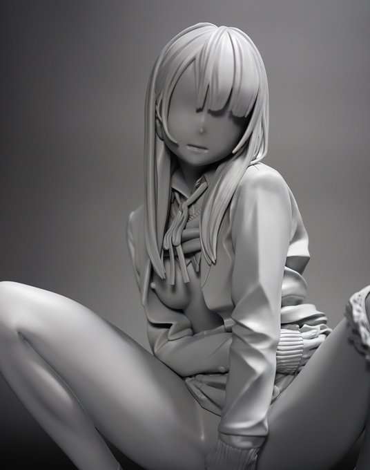 ワンフェス【2022冬】ですね。
告知が無いのは寂しいのでようやくカタチになった原型写真を。

天三月「妄想秘メ事少女 二」

以前から公開しておりましたが改修を重ねて納得できる仕上がりになりました。
後は差分パーツの調整とトイレ台座の最終仕上げです。

緩い進行でゴメンナサイ。 