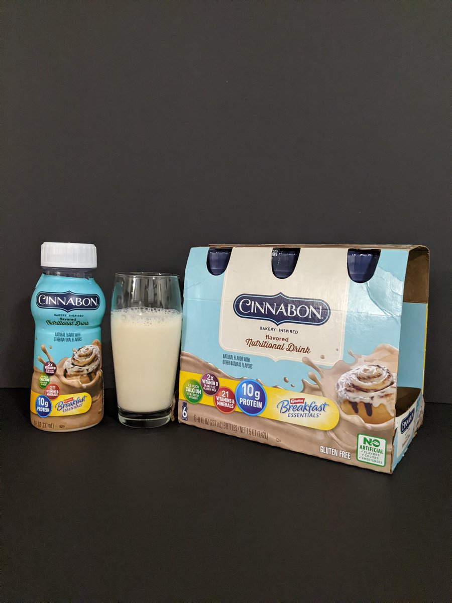 Liquid cinnamon roll dough OR Cinnamon flavored Ensure

Video review --> youtu.be/TI6a1qq49gU

#cinnabon #carnationbreakfastessentials #nutritionaldrink