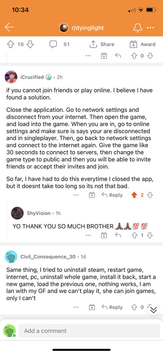 brandon_ruka's tweet photo. @SaintIsAGod @DyingLightGame Yes I came across a solution!! Solution works sort of. https://t.co/zrviLInvet