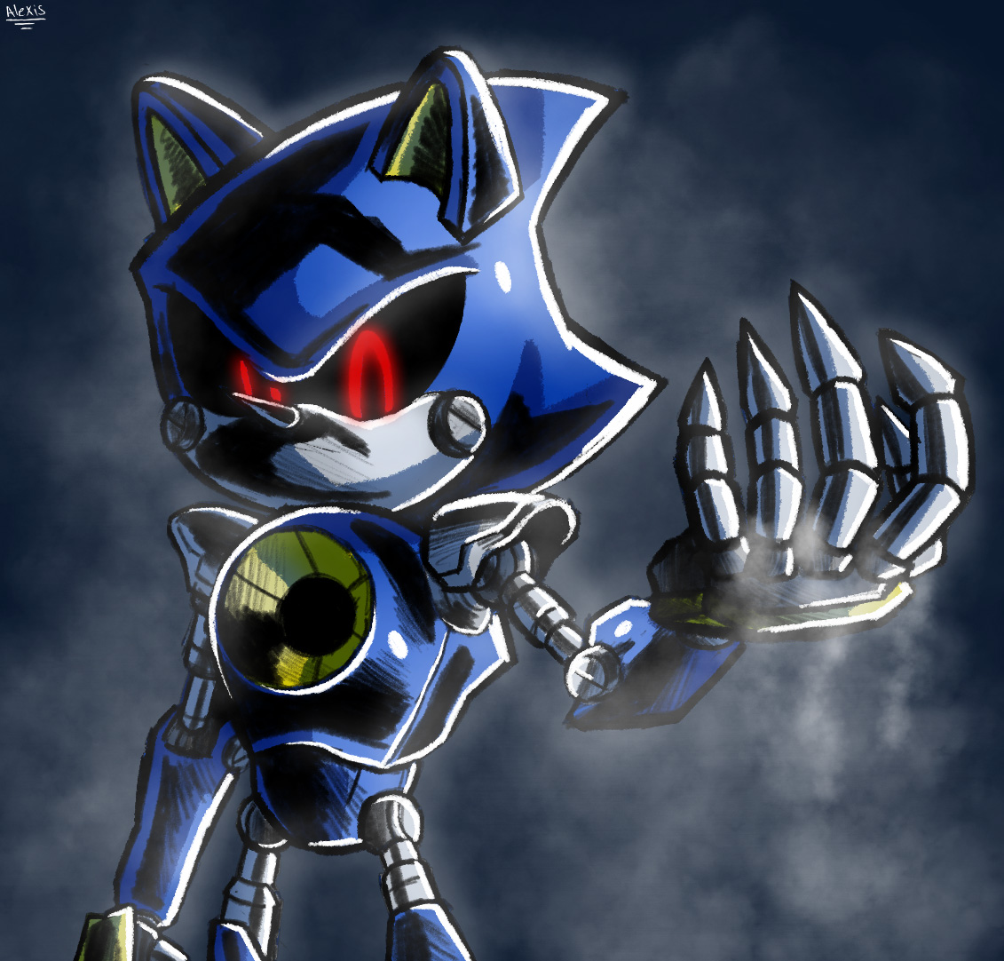 Metal Sonic  Sonic, Sonic art, Sonic heroes