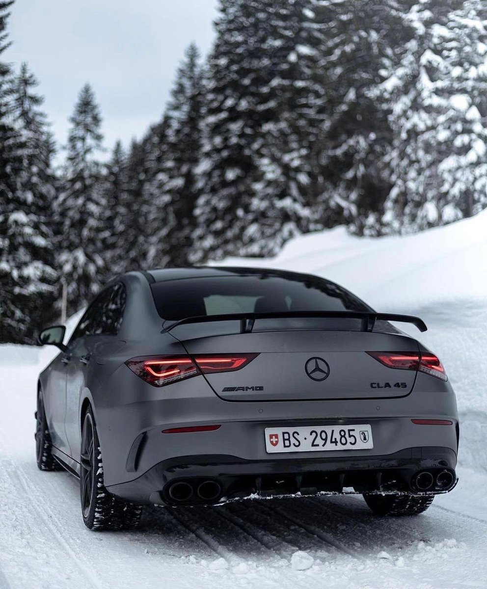 DriveAMG's tweet image. CLA 45 • What a winter beast!🔥 #driveamg