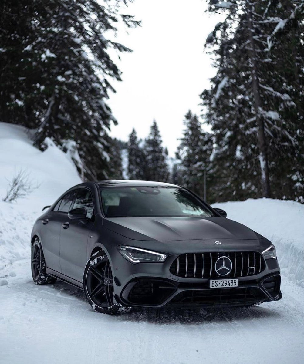DriveAMG's tweet image. CLA 45 • What a winter beast!🔥 #driveamg