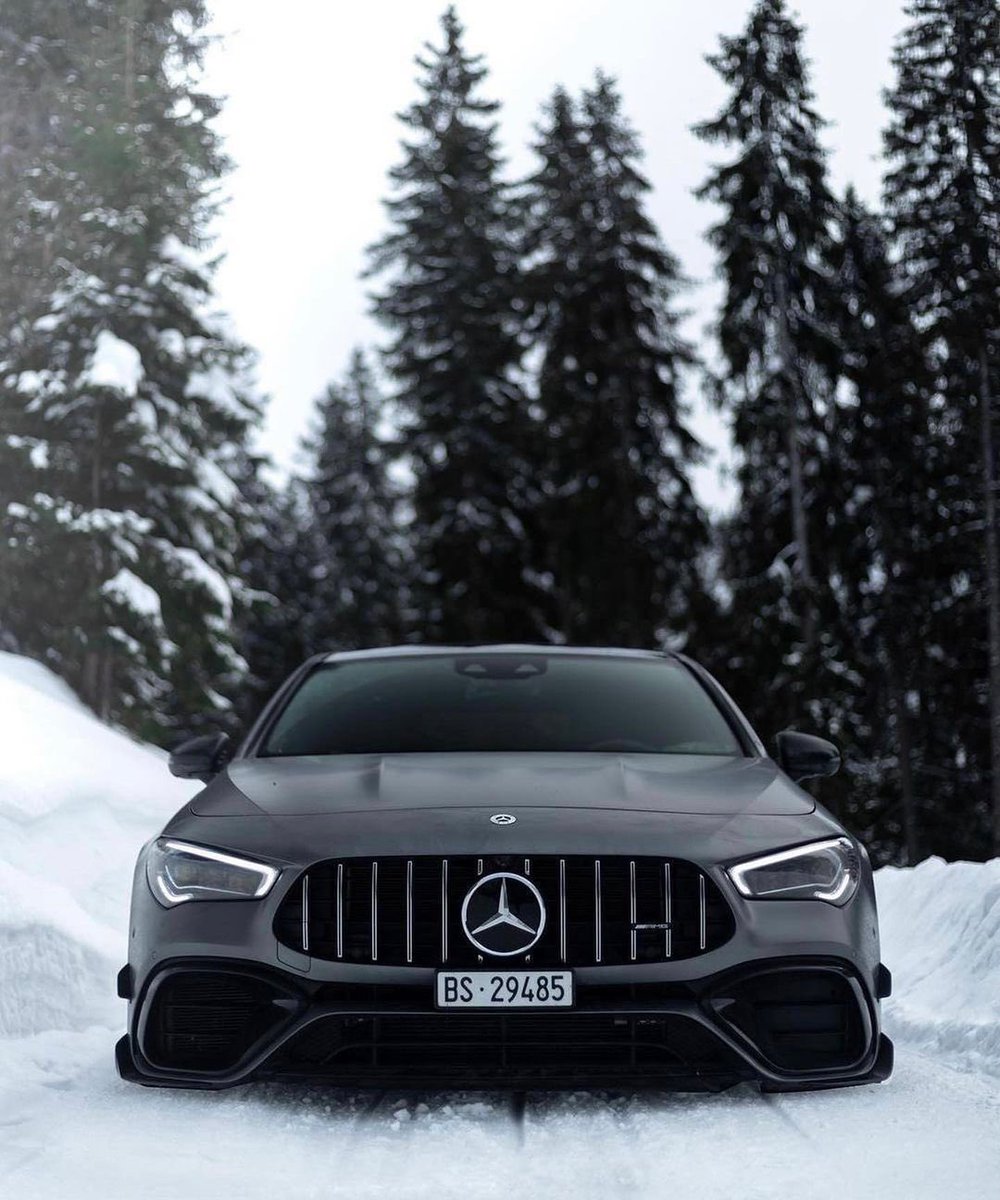 DriveAMG's tweet image. CLA 45 • What a winter beast!🔥 #driveamg