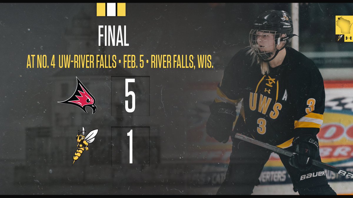 uwswhky's tweet photo. .@Jennabyfuglien3 scored a power-play goal in the second period but No. 4 UW-River Falls completed the weekend sweep of the Yellowjackets on Saturday.

#WeAreSuperior https://t.co/PIxBwlm8vT