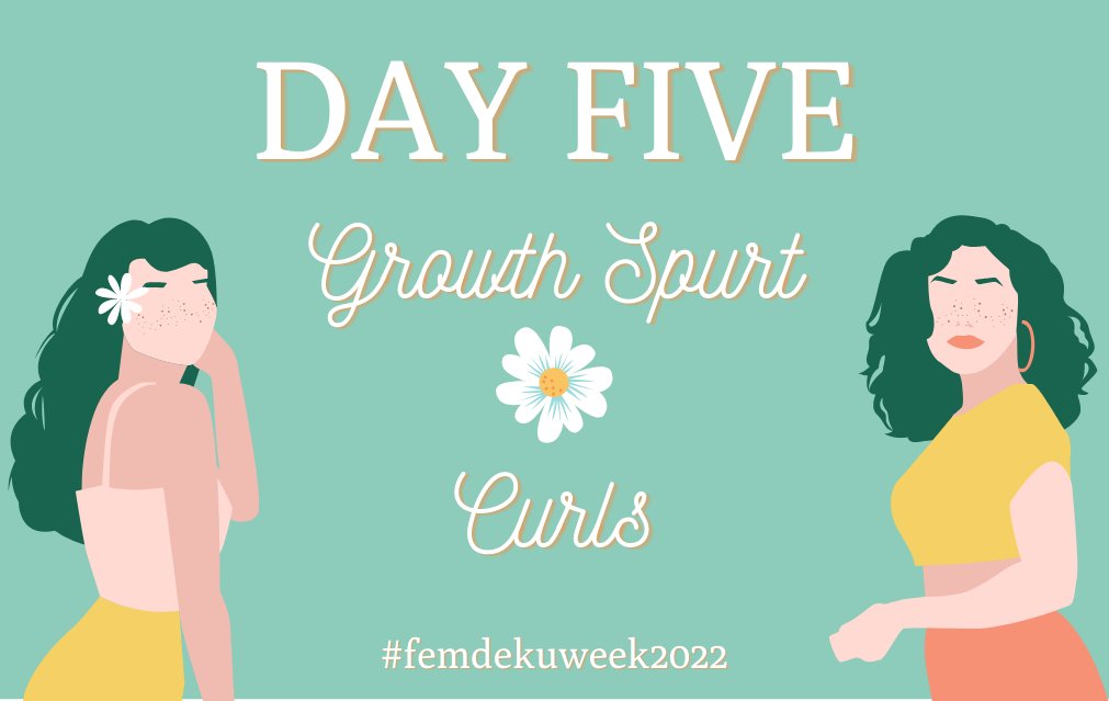 FemDekuWeek's tweet photo. Day Five of #femdekuweek2022 is here! Make sure to @ us and use our tag so we can RT your content! https://t.co/PtHzEugD61