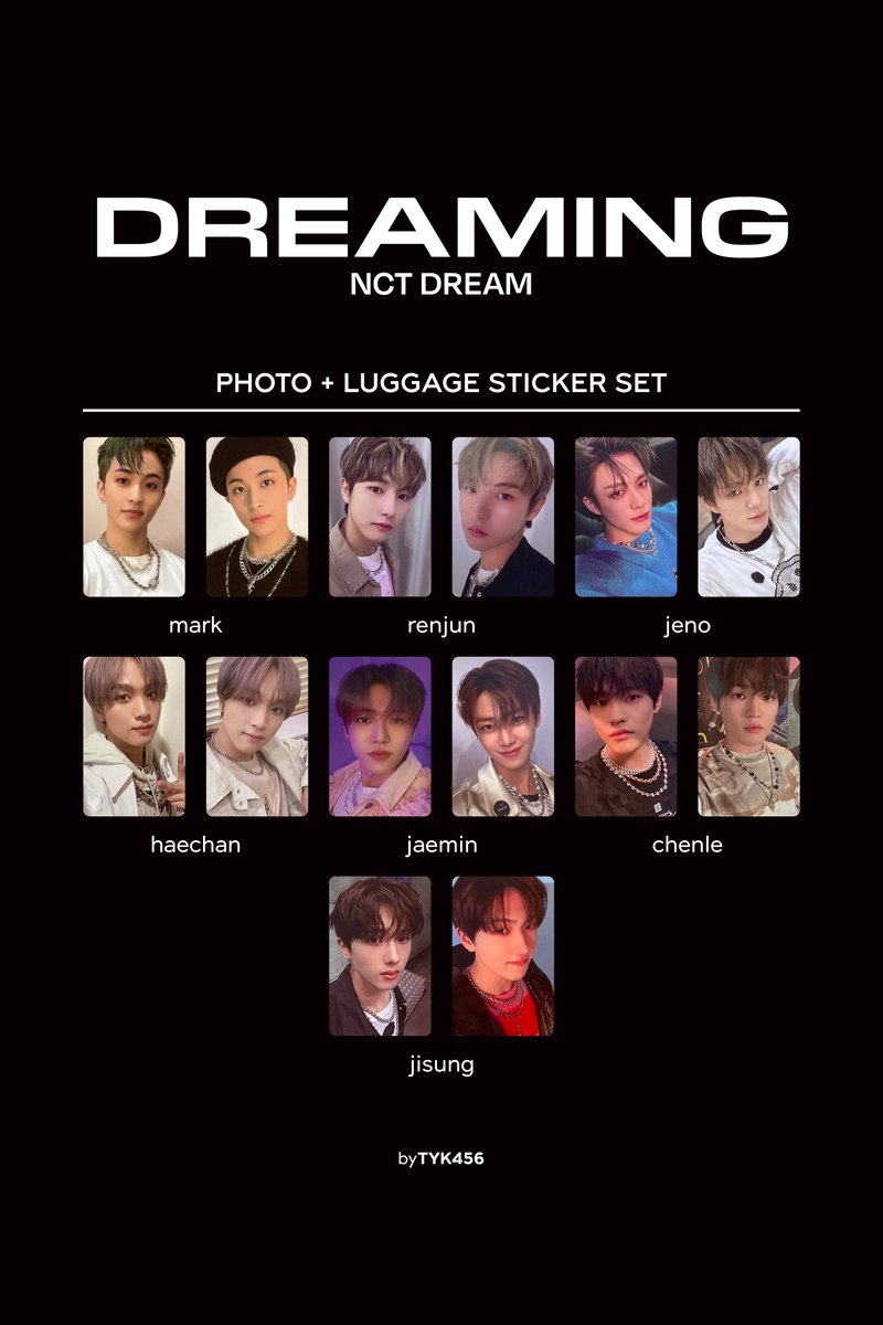 NCT2021 Universe MD photo + luggage sticker set NCT 127 Earthquake
