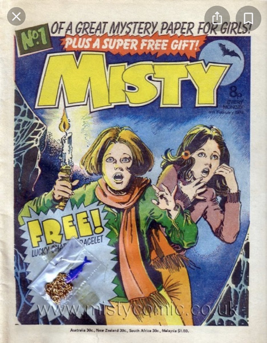 hypnojoo's tweet photo. I’m on leave this year and so my new #britishcomics research has slowed a bit - so I thought I’d start sharing extracts from older work! First up - some inside info on IPC/Fleetway’s free gifts, from #mistycomic co-creator Wilf Prigmore (taken from my book Gothic for Girls)… https://t.co/iWkXGUNiS0