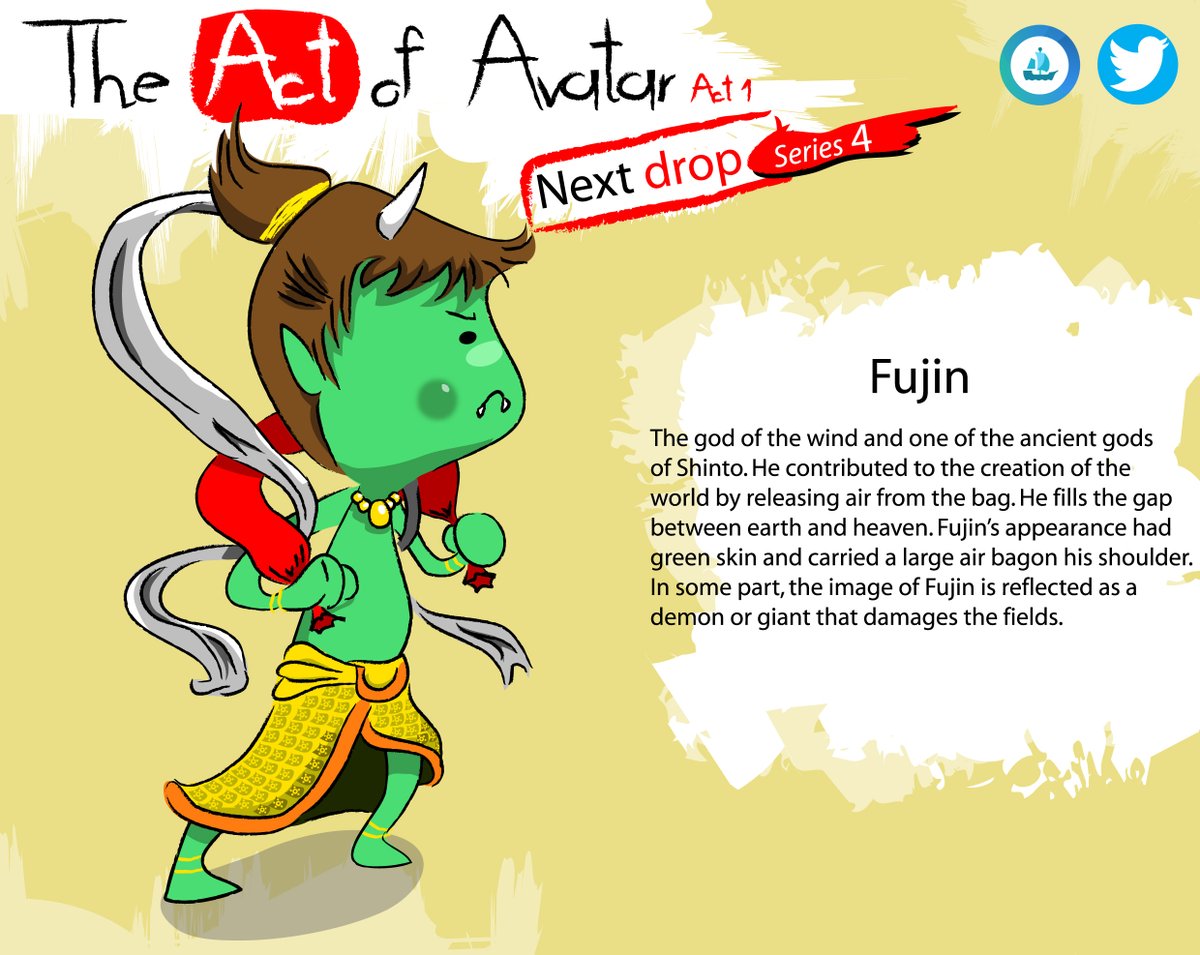 The Act of Avatar คอลเลคชั่นแรกตอนนี้เหลือไม่เยอะแล้วนะคร้าบ 😃 ภาพที่แนบมาเป็นของสะสมและแรงบันดาลใจให้ออกแบบเทพญี่ปุ่นฟุจิน ไรจิน ที่ตอนนี้ 2nd sale แล้วครับผม ✌️crypto.com/nft/collection…

#NFTTHAILAND  #NFTartists #NFTcollection  #Cryptocom #cryptocomnft  #nftcollector