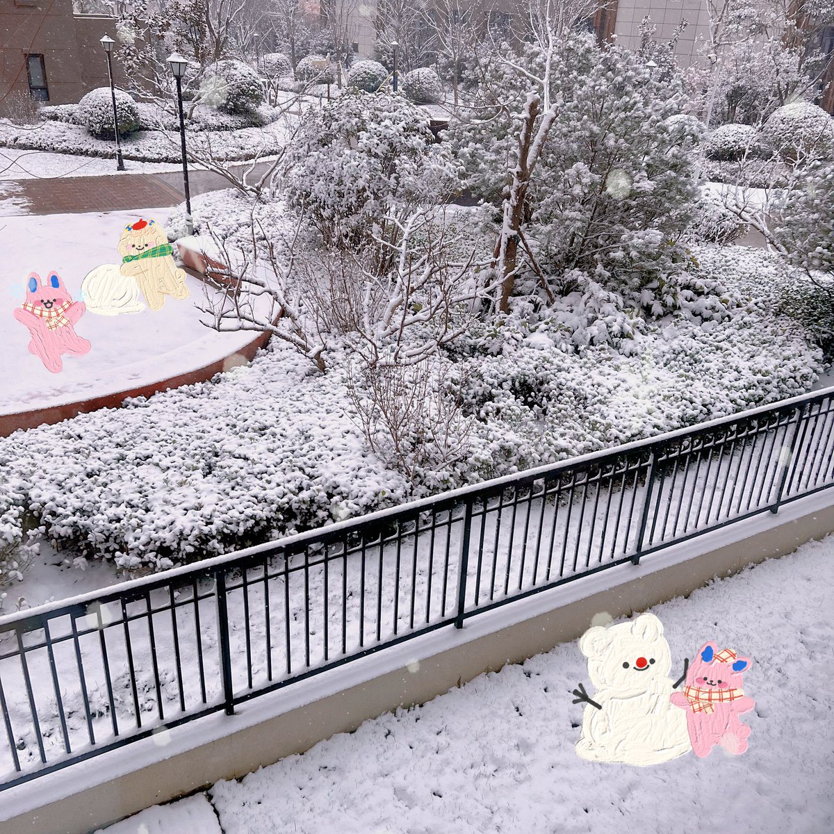 雪がひどく降っている!❄️ https://t.co/aANi9pzF9q