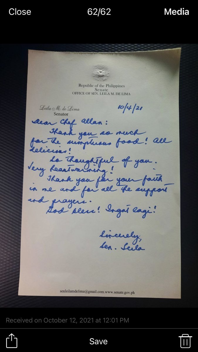 MrLonelybuddy's tweet photo. I vividly remember the surreal feeling when i received a personal letter from one of my hero politicians. She wrote me a thank you letter after tasting our #Ochef Roast beef and shrimp pasta. Today, for lunch masarap nanaman ang food nya kasi galing samin ☺️☺️☺️☺️ https://t.co/XSta7zS5Yx