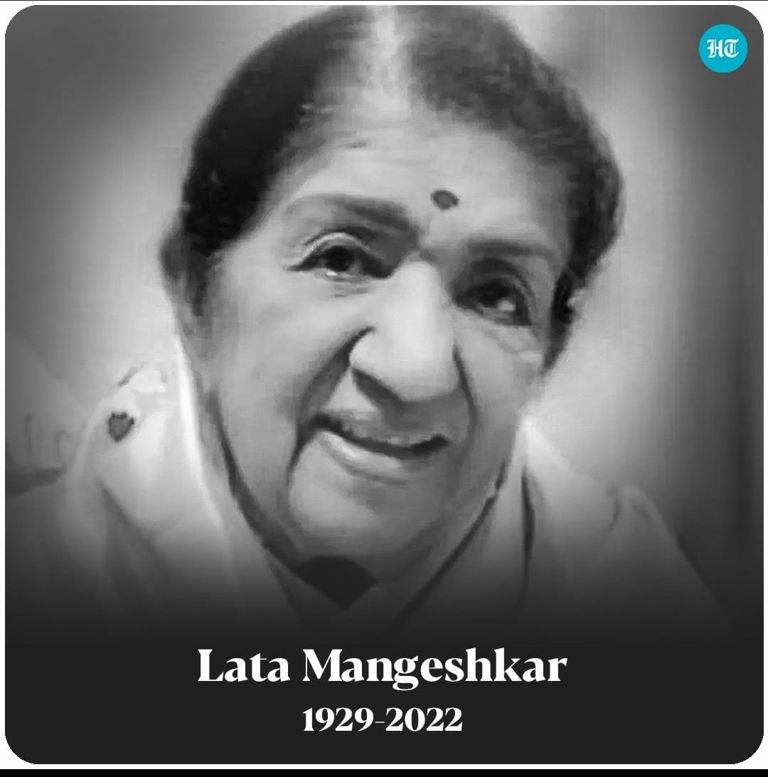 SonamMathur10's tweet photo. End of an Era...Black day for music industry...Om Shanti 🙏🙏 #LataMangeshkar https://t.co/4zyi5PJj1c