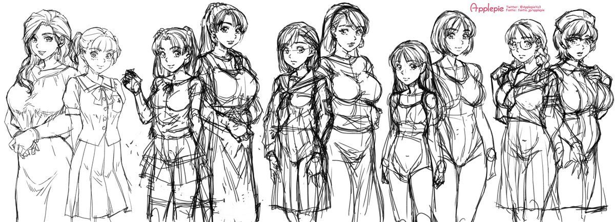 昔制作したCG集「母娘どんぶり★ハードコア」のキャラをまたリファイン結局全部描いちゃいました(雑ですが)
これから特にどうするか考えてないんですがそれぞれマンガ風イラストにしていけたらいいなと思ってます
CG集は今も発売中です! 