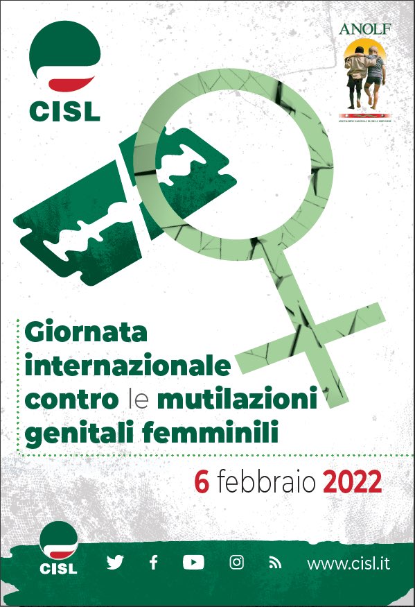 FIMCislStampa's tweet photo. #6febbraio 👉Giornata mondiale della “tolleranza zero” contro le mutilazioni genitali femminili #MGF. 
I metalmeccanici #FIM sostengono la campagna di sensibilizzazione di Cisl  e Anolf, 200milioni di vittime a rischio, circa 3milioni di bambine #STOPMGF 🛑 https://t.co/Dl9zcPMZSj