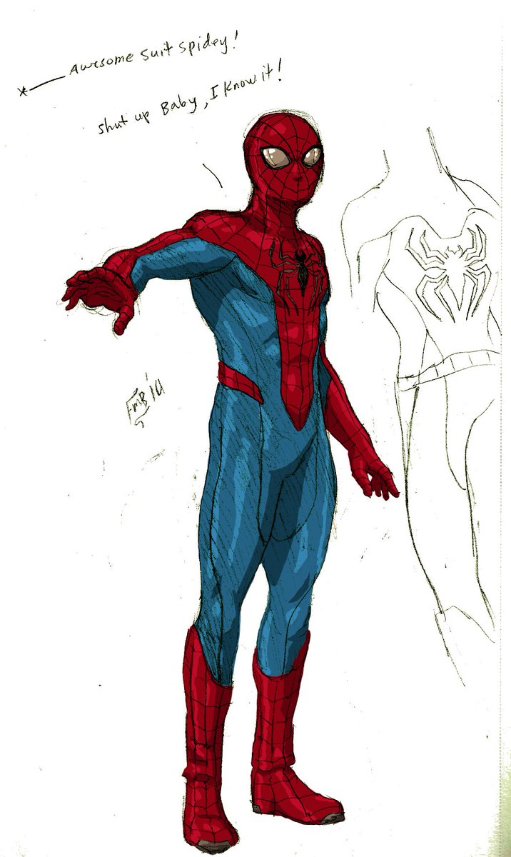 FrozenBubble69's tweet photo. 2014 concept suit of Andrew Garfield's Spider-Man.
*Adjusted the eyes, spider, and overall proportions.
#makeTAMS3 https://t.co/oEFzRQlBQC
