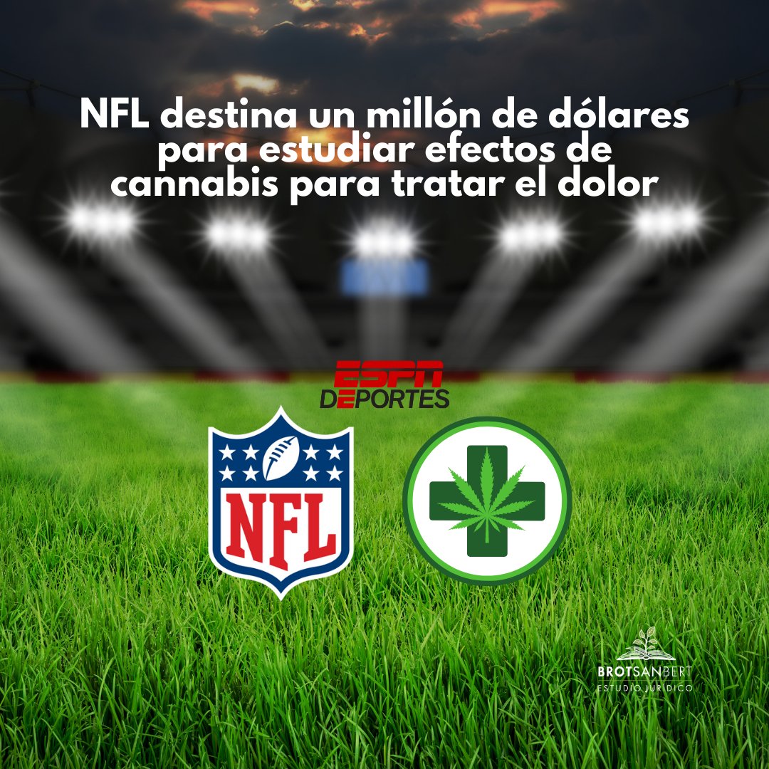 BROTSANBERT's tweet photo. La @NFL ha relajado la intensidad de las sanciones por consumo de #Cannabis y ahora apuesta por estudiar beneficios de los #cannabinoides, especialmente #CBD, como #neuroprotector y remedio para el #dolor donando un millón de $ para su investigación.
➡️https://t.co/wlKtg87omY https://t.co/eugu3EITdC