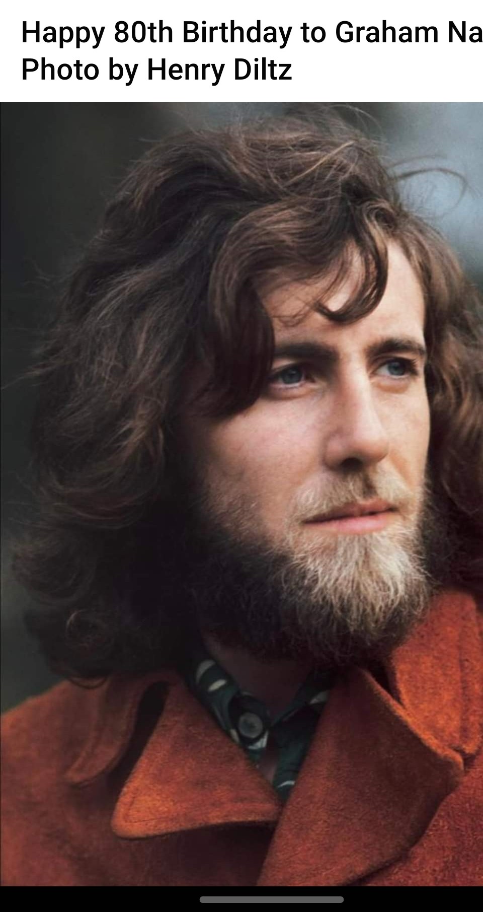 Happy 80th Birthday to Graham Nash 
