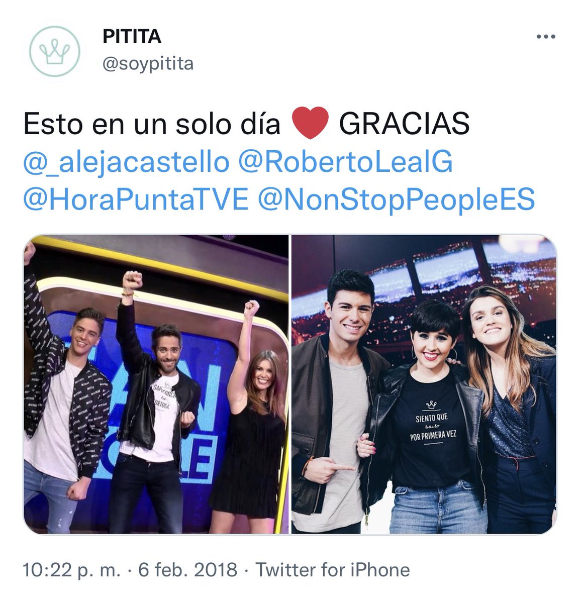 Hace CUATRO años de esto ¿en serio? ❤️😍 <a href="/RobertoLealG/">Roberto Leal 🪁</a> <a href="/_alejacastello/">Alejandra Castelló</a> ¡qué bonito fue vivir l aventura con vosotros!