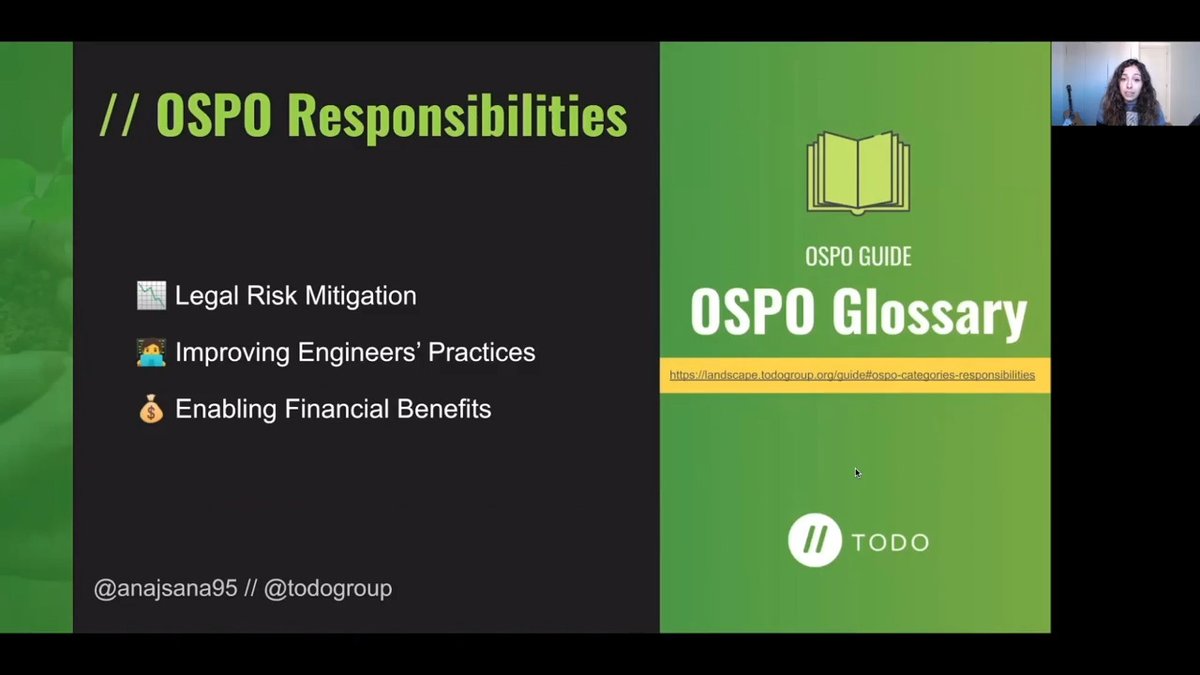 merinhunter's tweet photo. At #FOSDEM, @anajsana95 talked about the impact OSPOs have in the software supply chain. Take a look if you haven't done yet! https://t.co/kodkSt9GIy