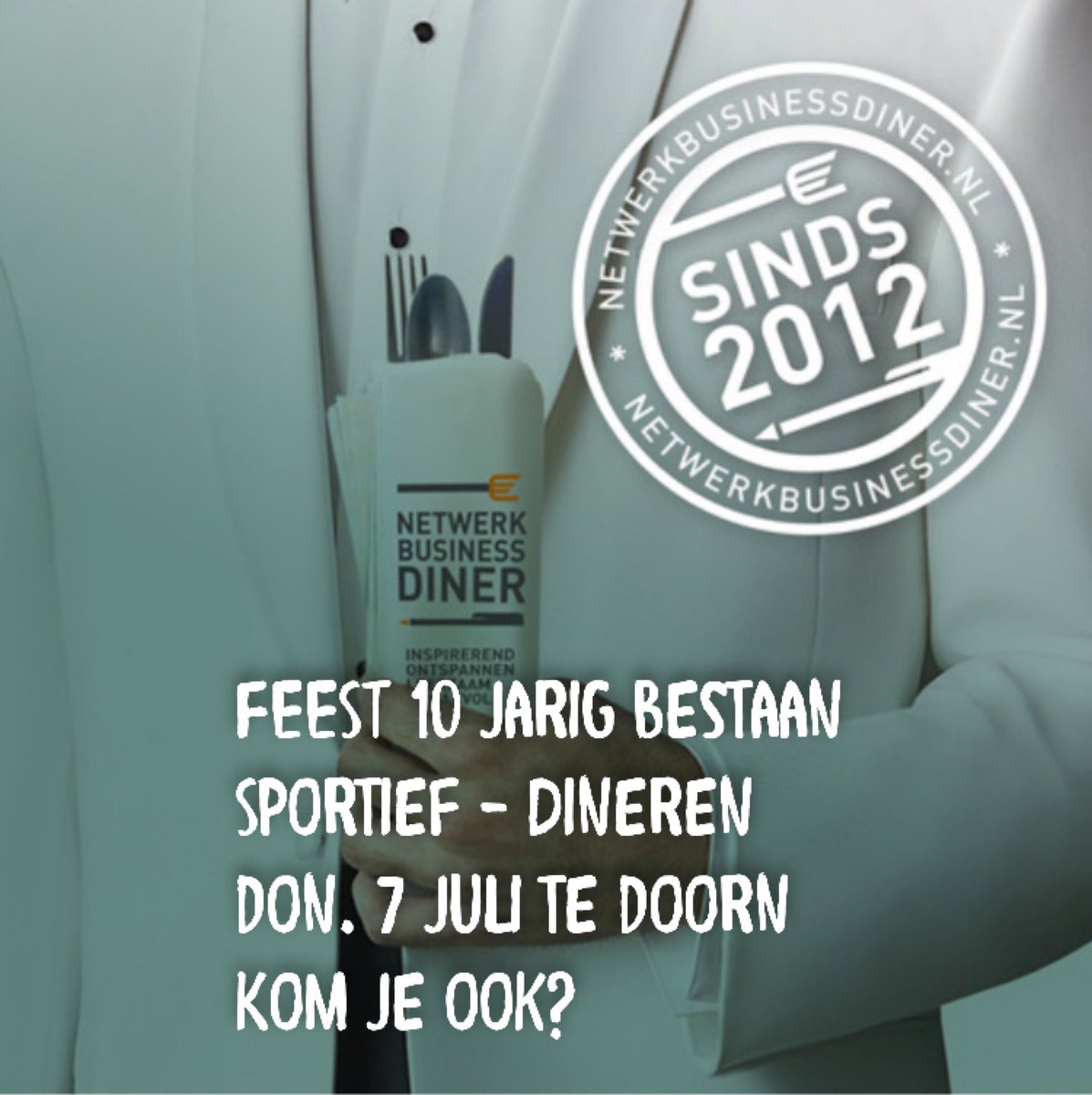 Alweer 10 jaar organiseren we businessdiners. Kom je ook een keer? netwerkbusinessdiner.nl