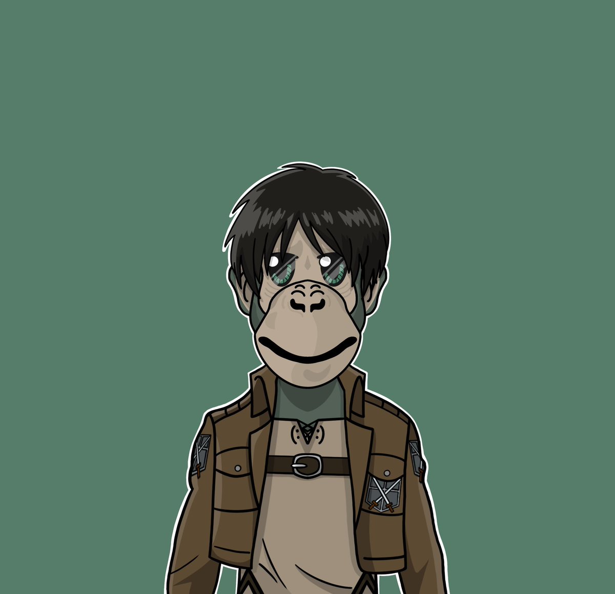 Drich666_'s tweet photo. Crypto Ape collection 
Even Ape and Levi Ape
002/999
003/999
#NFTs #APENFT #AttackOnTitan https://t.co/950NnDJTGM