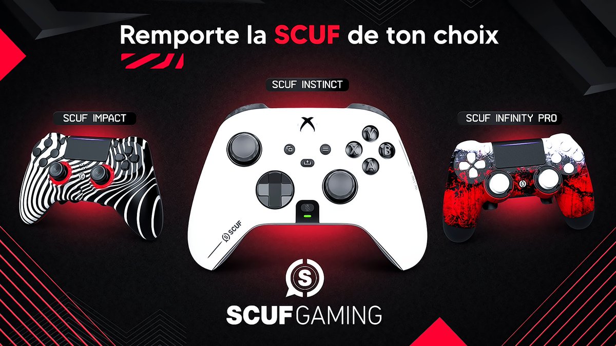 PunkillTV's tweet photo. 🎁 CONCOURS :
Choisis entre une SCUF Impact, Instinct, Infinity Pro avec le design de ton choix.

Pour participer :
👉 Follow @ScufFrance @Punkill et @PunkillTV
👉 RT ce tweet
👉 Depuis https://t.co/fHlwviGtQ4, envoie-nous la manette de tes rêves avec le #SCUFxPUNKILL https://t.co/NThQZ96NFJ