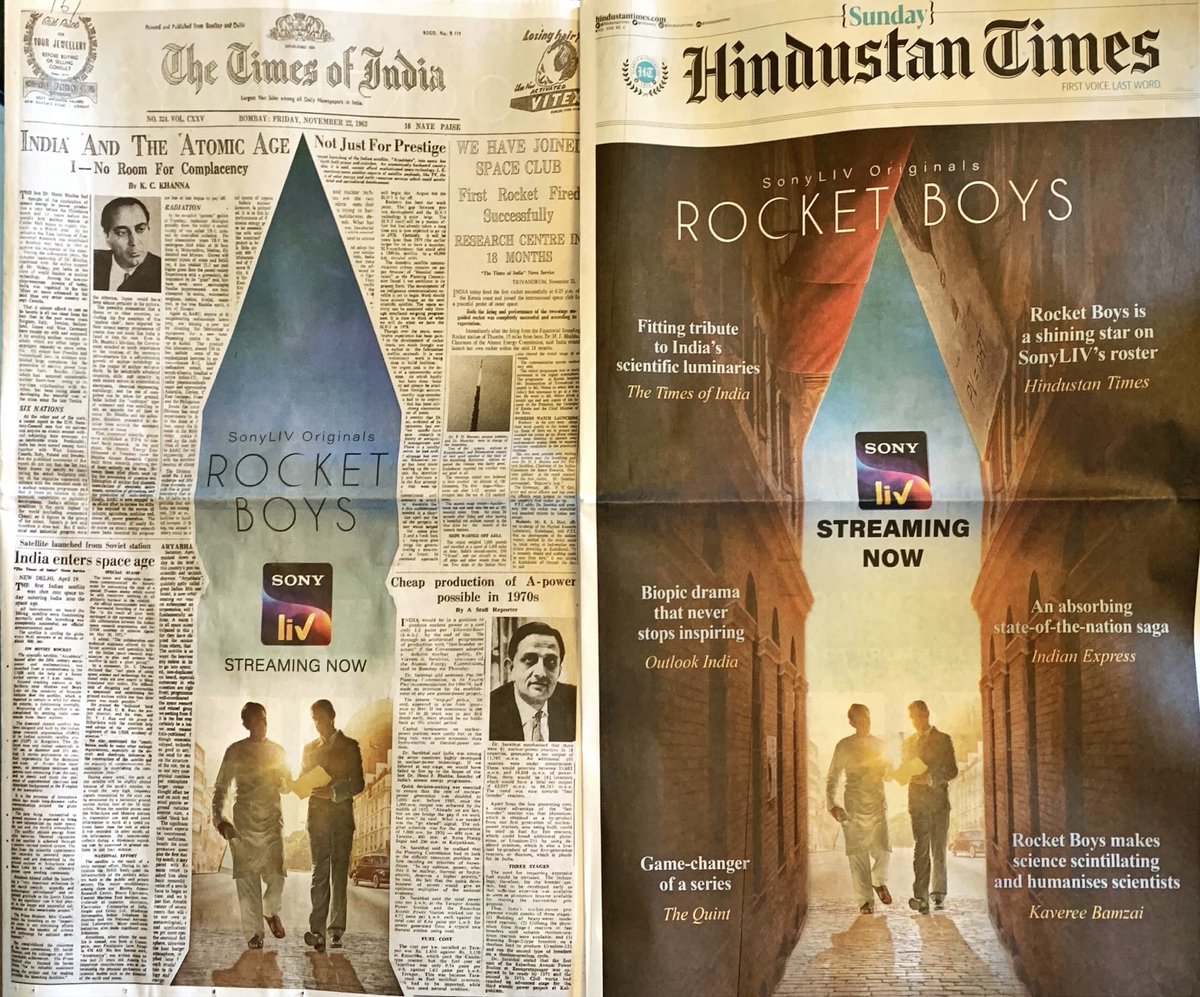 chokhani_manish's tweet photo. Rocket Boys on SonyLIV is a must watch. Two great men of India- and background to TIFR, BARC, ISRO…Can’t wait for the next season! Retweet this to spread awareness. ⁦@rameshmashelkar⁩ ⁦@anandmahindra⁩ ⁦@hvgoenka⁩ ⁦@hcmariwala⁩ ⁦@dharmeshamehta⁩ https://t.co/V1fvxD4EdO
