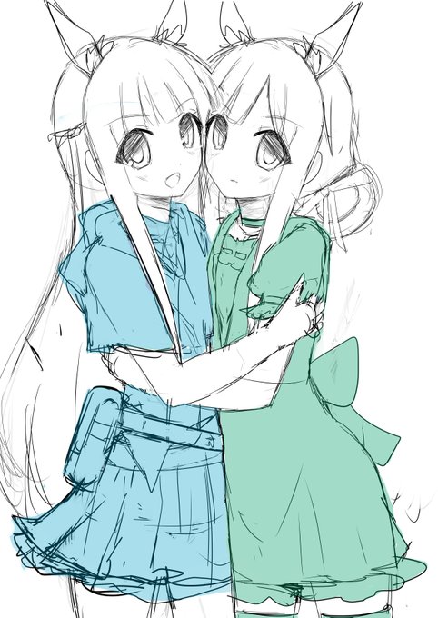 カスミ&キーリ 描いてみた 