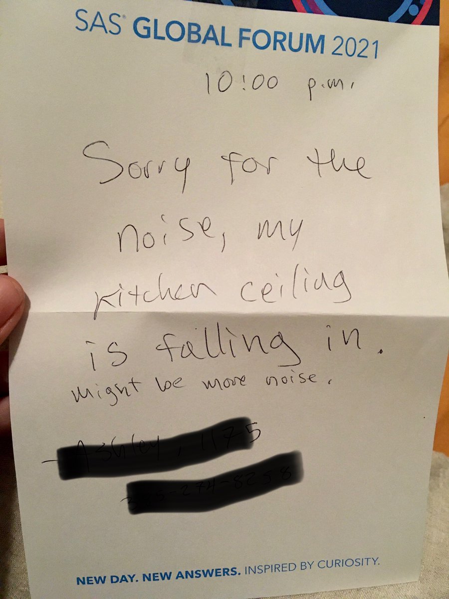 Found a cute note on my door :)