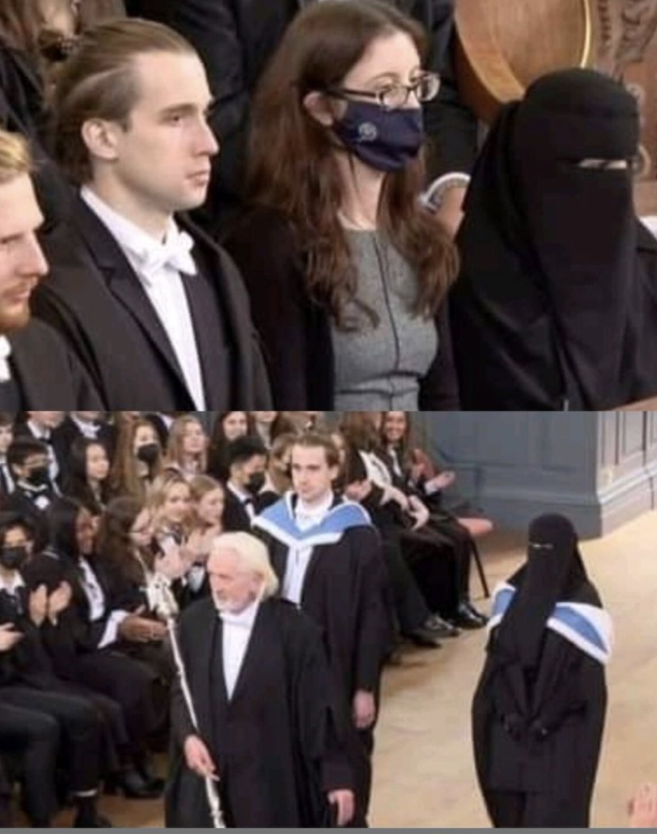 Heerafaizan's tweet photo. The University of Oxford broke history by enrolling the first student wearing Niqaab in its 900-year history since its founding in 1096.
Even worlds best university accepted niqab but why not this college..#KarnatakaHijabRow #HijabIsOurPride https://t.co/HiDyQ4yCw6