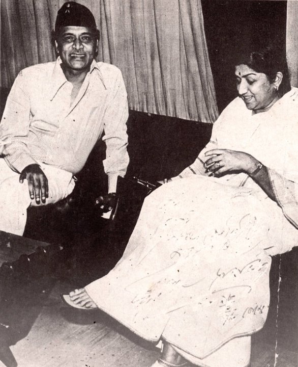 Two legends in one frame!

Lata Mangeshkar with Bhupen Hazarika in 1956. After she sang her first Assamese song, Junakore Raati, in the film Era Bator Sur.