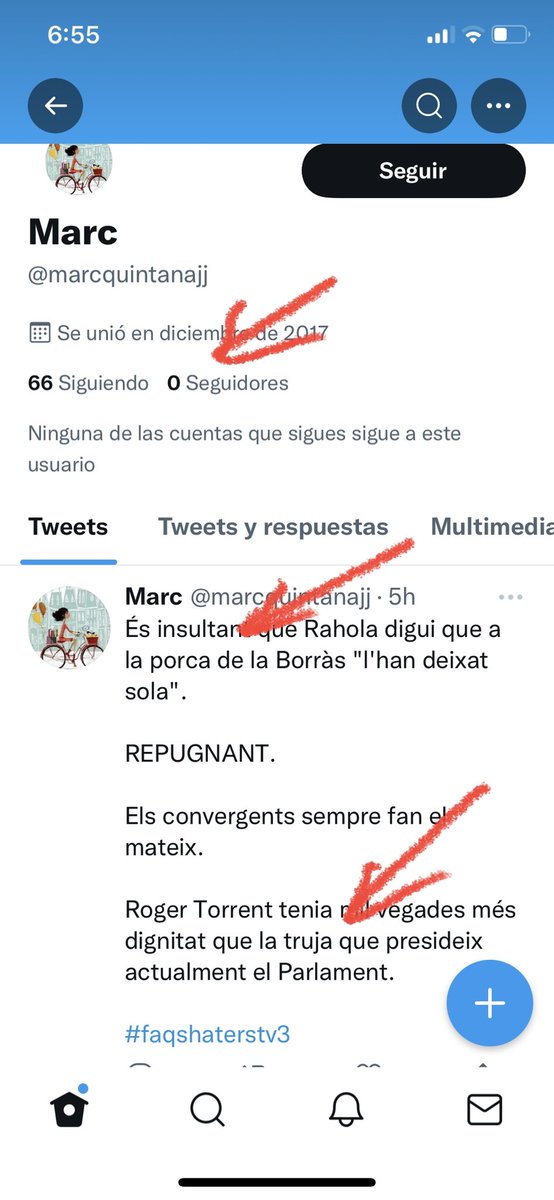 germanilosky's tweet photo. No se perque el programa aquest porta suposats bots rusos quan tenim les 130 comptes d’ERC tancades fa mesos i el grup de militants denunciat no fa gaire per generar atacs i calumnies. Un exemple d’avui mateix de troll de manual👇 #FAQShatersTV3 https://t.co/xzgQ2IysT3