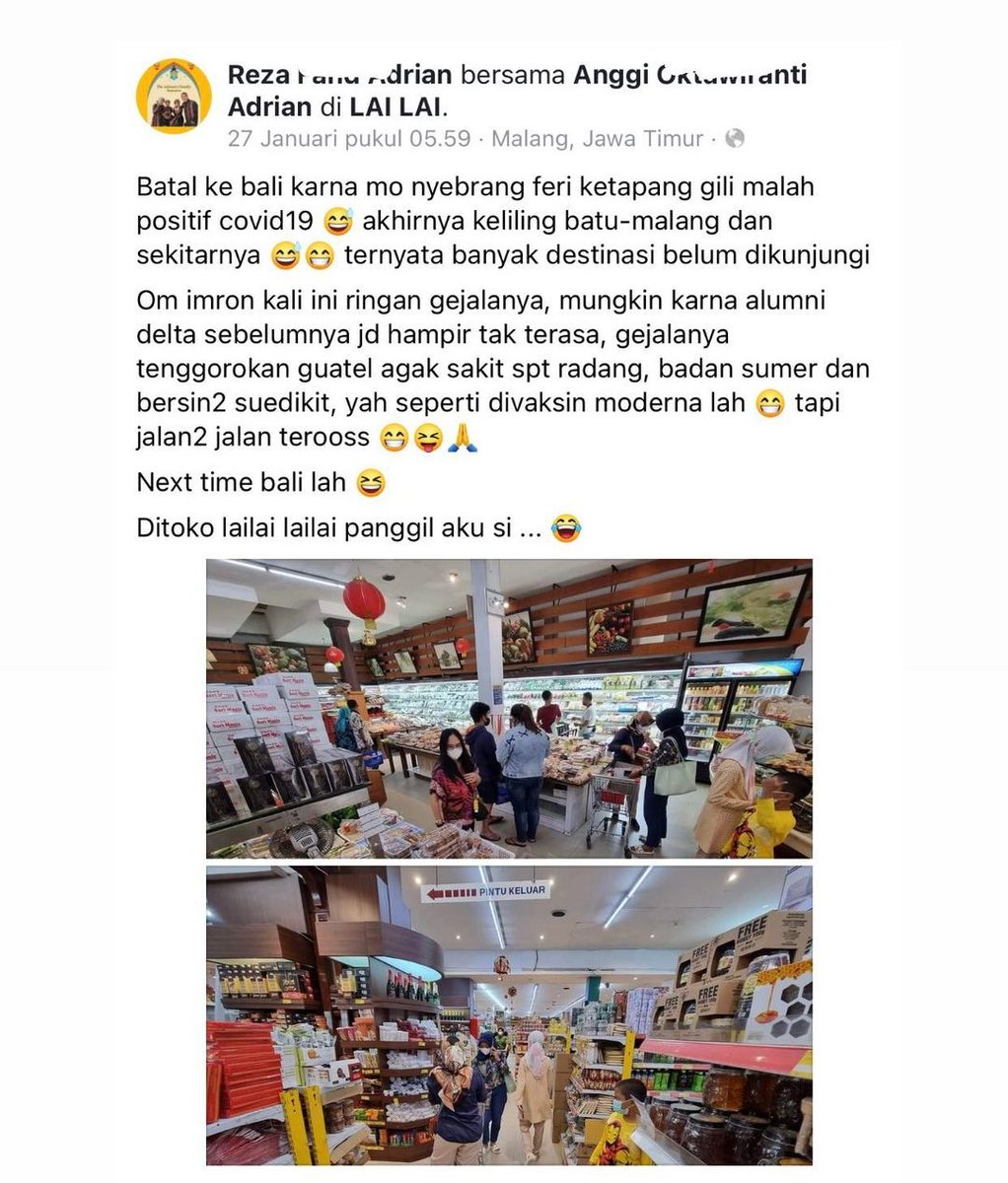 prilempril's tweet photo. Ini serius mereka ada di malang akhir januari kemarin? Berarti masuk lailai ga pake aplikasipeduli lindungi donk, kok bisa msuk? Kan kalo hasil swabnya connect sama aplikasi statusnya item g boleh msuk 🤦
Ya ga heran kalo meledak kasusnya skr
@infomalang
@PemkotMalang https://t.co/NcREYYcgGm