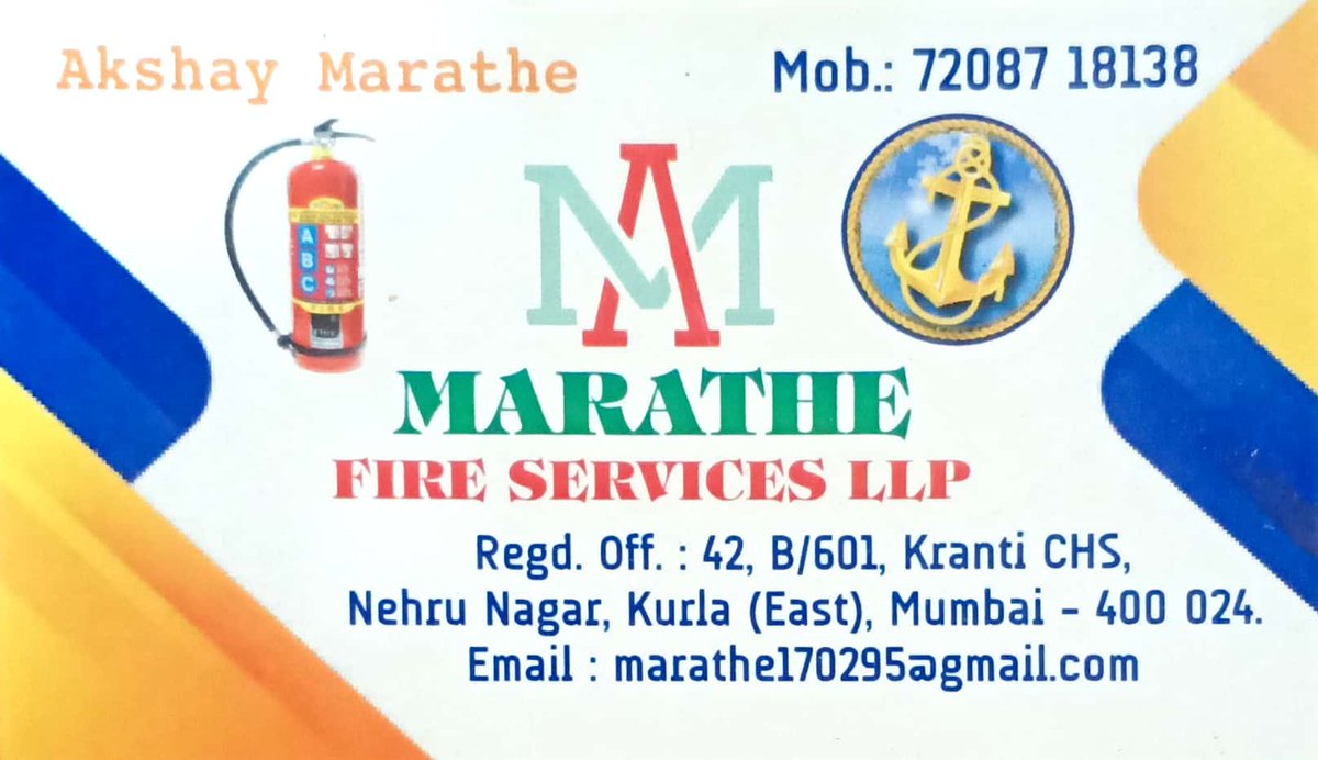 marathe170295's tweet photo. @ShivajiIRTS Sir we provide services related to training in use of fire extinguishers and emergency situations. https://t.co/gJ9PS7V9Os