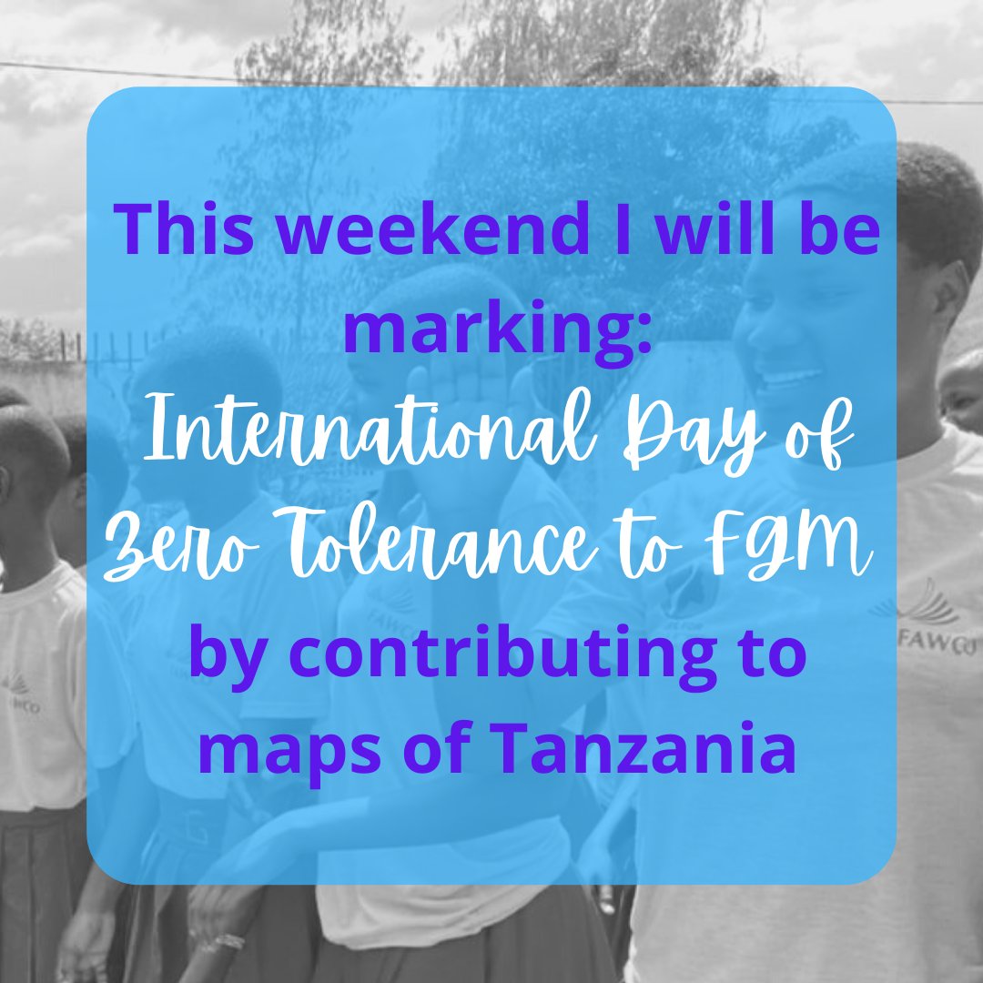 In January volunteers for <a href="/Crowd2Map/">Crowd2Map Tanzania</a> added 10,000 buildings to <a href="/openstreetmap/">OpenStreetMap</a> via the <a href="/hotosm/">Humanitarian OpenStreetMap Team</a>  platform to help end FGM in Tanzania.
6th of Feb is International Day of Zero Tolerance to FGM. 

Can you help us today?
#InternationalDayofZeroTolerancetoFGM