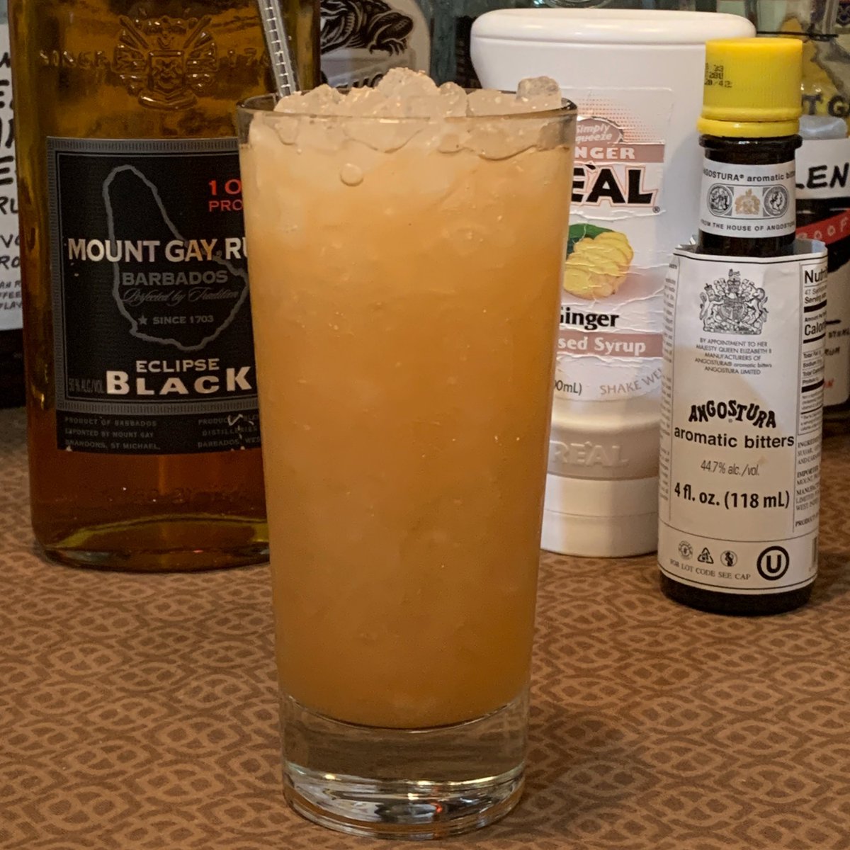 Enjoying an “Improved Bajan Rum Punch” found in Chloe Frechette’s Easy Tiki. For this cocktail I chose the older Mount Gay Eclipse Black 100.

#rumronrhum #drinkmorerum #drinkwell #cocktailculture #homebartender #rumcollection #rumfamily #rumlove #tikicocktails #tikidrinks