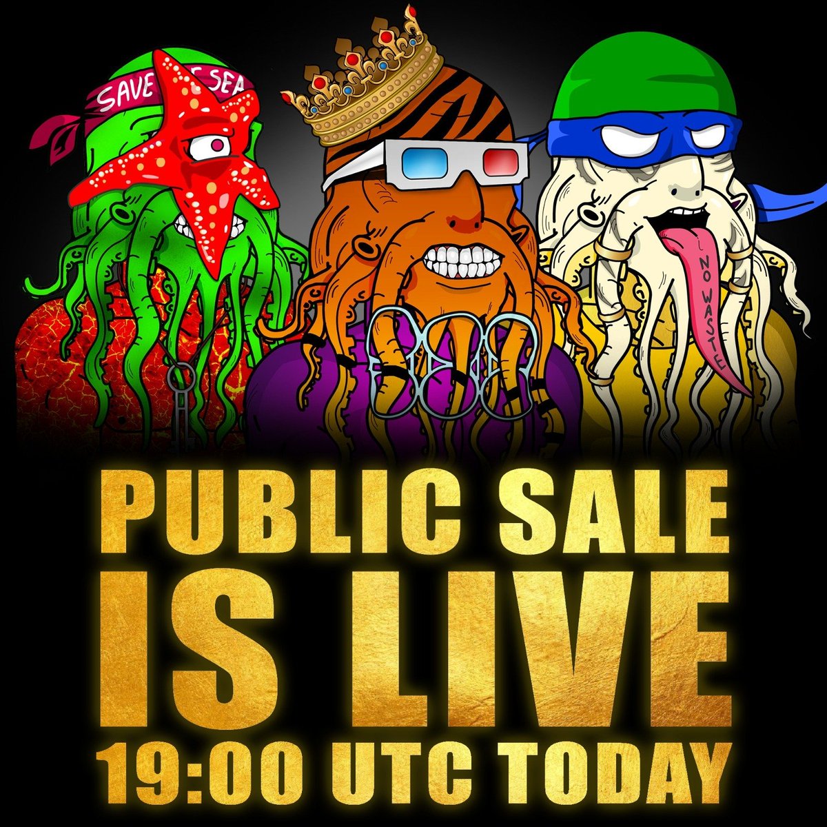 #CryptoKrakens MINT IN 12 HOURS!🐙

 💎 $50k to Save the Seas
 💎 Fantastic Holder Rewards
 💎 Extremely Active Community

DONT MISS OUT: discord.gg/Cye8Pr6T

#NFT #NFTCommunity #NFTCollection #opensea