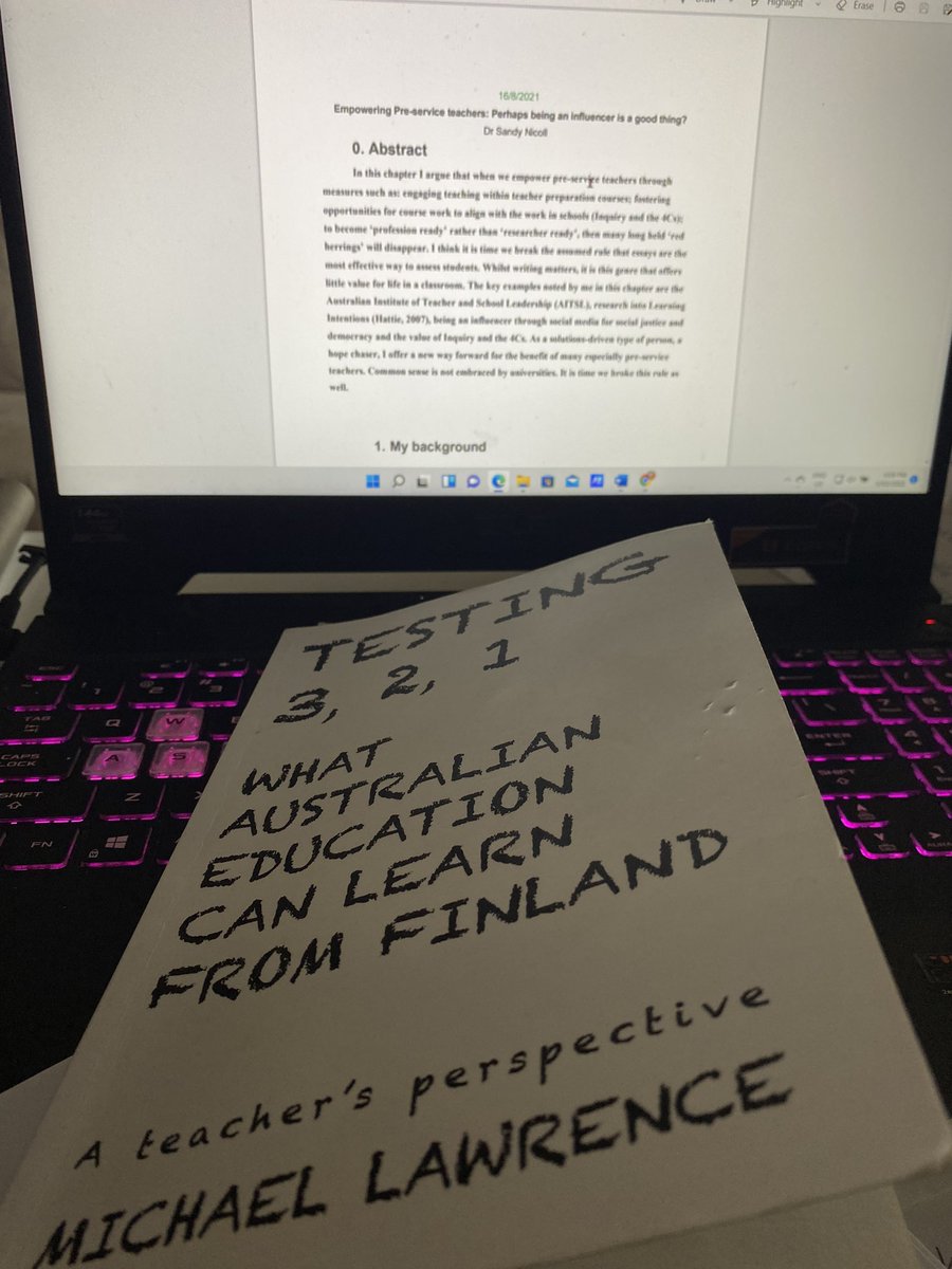 sandytrustteach's tweet image. How many books make you cry? Early Career #Teachers and #PSTs tug at my heart… I still recall my first 8 years in Mt Druitt.. I thrived because of my #principal #mentored me and my #mindset #innovation #no-accreditation #flexible-policy  #freedomtodecideasIsawfit @TheNewBrewPC