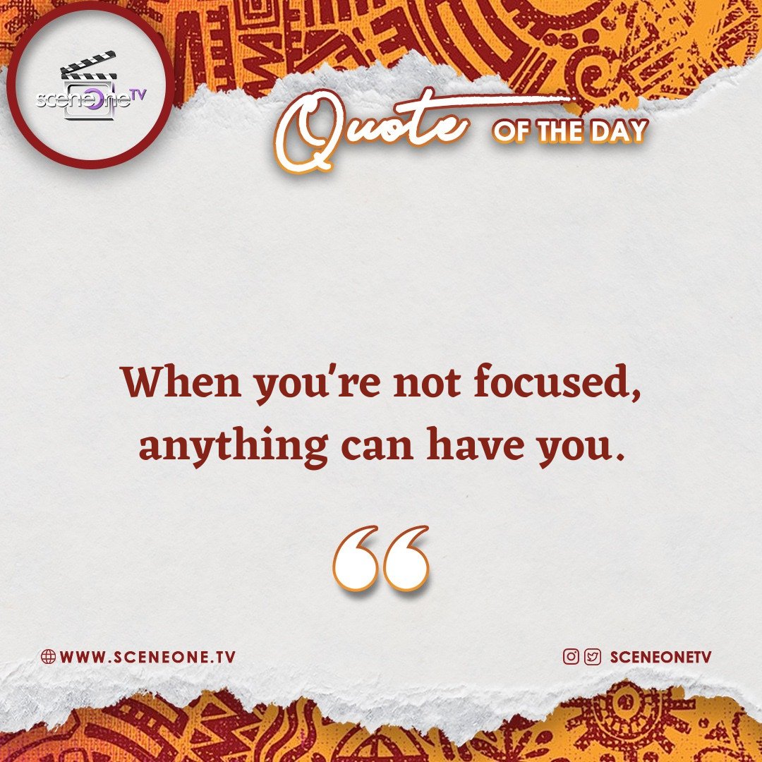 faan_tv's tweet photo. Remain focused because there are people getting joy out of your setbacks.
Happy Sunday #SOTVFamily!
#sceneonetv #quoteoftheday✏️ #quotesforyou #quotestoliveby #RinuSpaces #SROND #SpiderRond #2023Elections #Elrond https://t.co/ltDX2bBeVm
