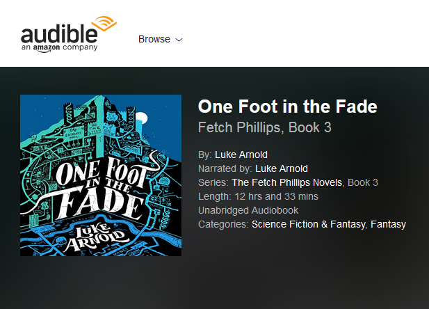 rawrsa's tweet photo. Saw this popped on Audible, I'm so excited! Can't wait for audio sample from @LongLukeArnold's on One Foot in the Fade. Really looking forward on release date soon! ๐คฉ #SunderCity #FetchPhillips https://t.co/iND8W1JmUh