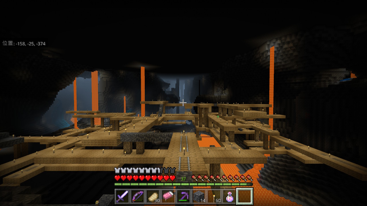 Meru 洞窟で浮いている廃坑を見つけました Minecraft マイクラ マインクラフト Nintendoswitch T Co Kg53nw7khs Twitter