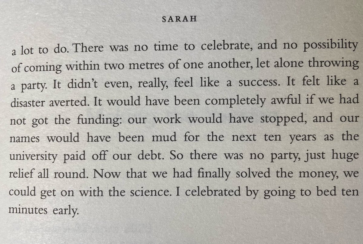 Reading #Vaxxers by Prof Sarah Gilbert and Dr Catherine Green of <a href="/UniofOxford/">University of Oxford</a>. In April 2020 they secured £20m to trial and make the Oxford-AstraZeneca Covid #vaccine that has saved an estimated million+ lives. Did they have a party? No. Read what Sarah did instead.